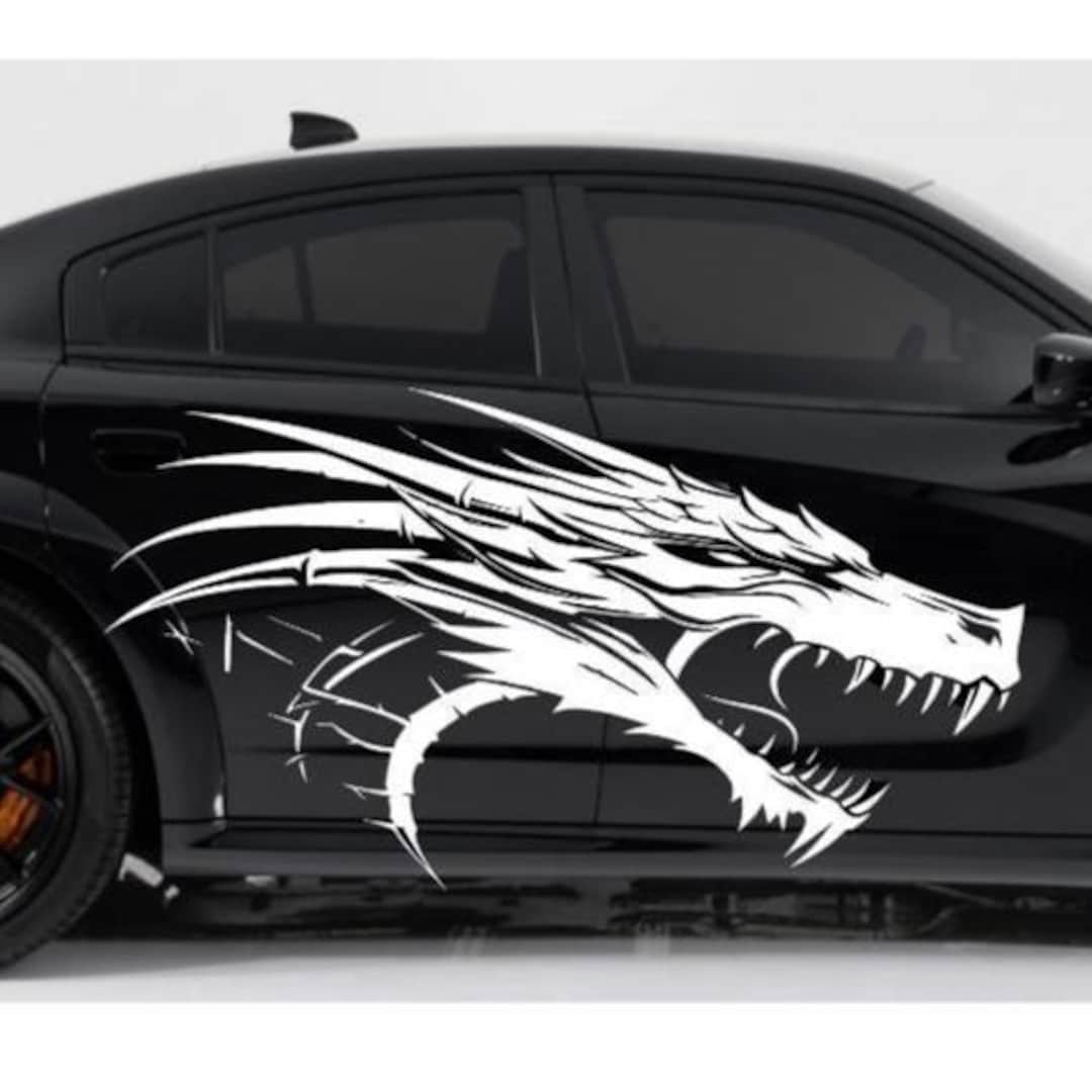 Dragon Decal, Fierce Dragon Sticker - Etsy