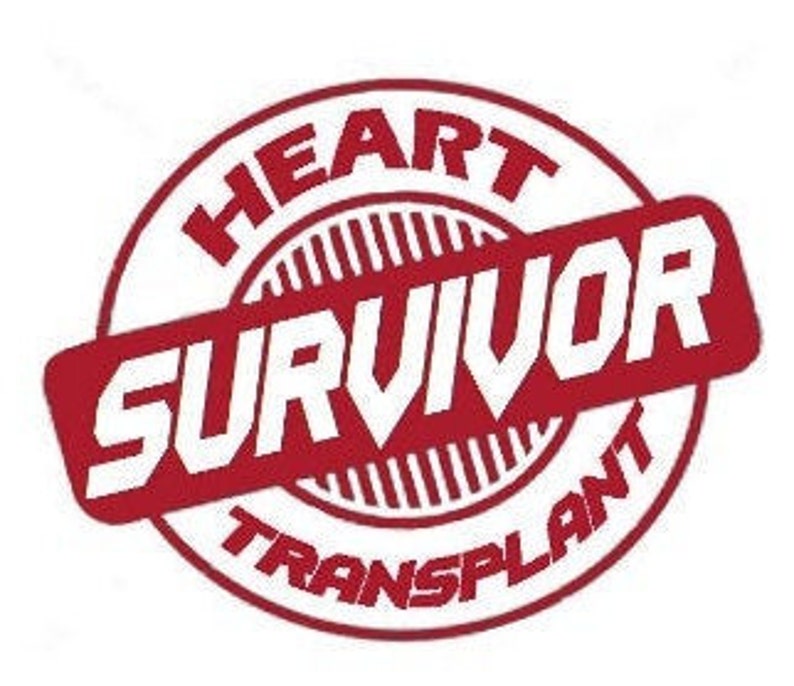 Survivor Decals for Kidney, Heart, Liver and Lung Transplant and Breast and Lung Cancer, Your Text Here Survivor, Custom Survivor Decal image 3