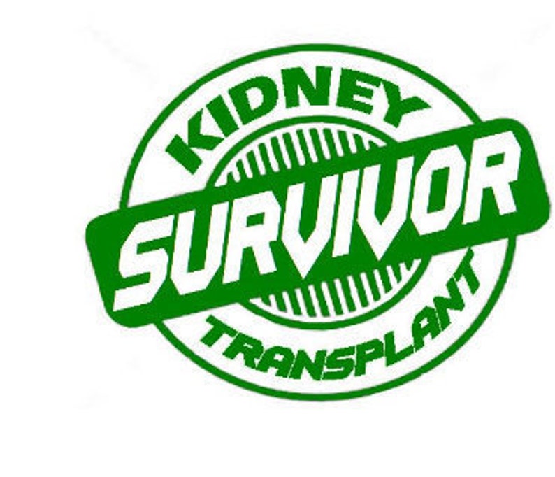 Survivor Decals for Kidney, Heart, Liver and Lung Transplant and Breast and Lung Cancer, Your Text Here Survivor, Custom Survivor Decal image 2