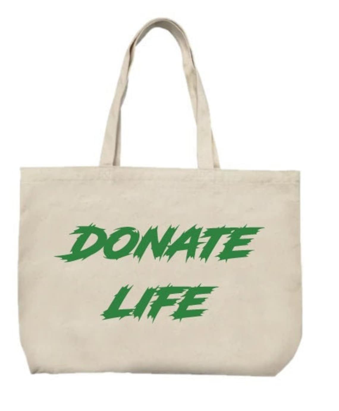 Tote Bag With Our Popular Donate Life Image Canvas Reusable Etsy