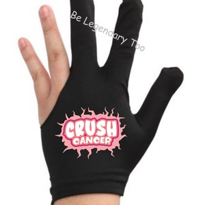 Crush Cancer Billiards glove