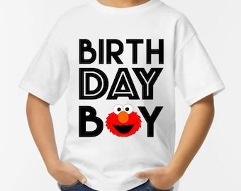 Boys 1st Birthday Shirt: Red Character Theme (PNG Digital Download 415dpi, Personal Use Only)