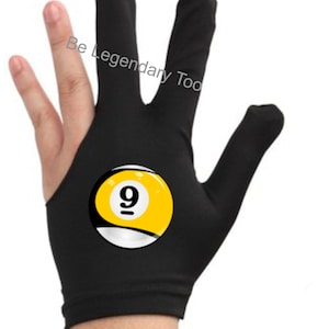 9 Ball Billard Handschuh