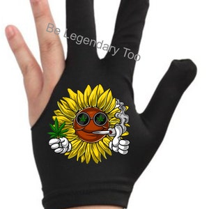 Hochwertige Sonnenblume Billard Handschuh