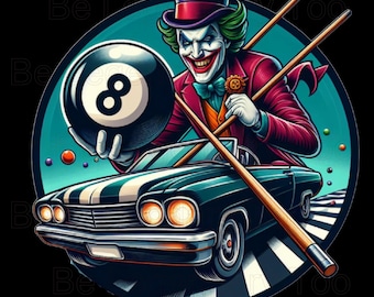 Clown 8 Ball Pool/Billiards Png