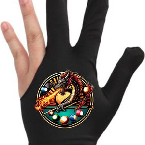 Drachen Billard Handschuh