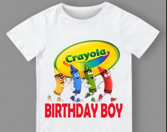Primary Colors Birthday Boy/Girl Shirt (PNG Digital Download 415dpi, Personal Use Only)