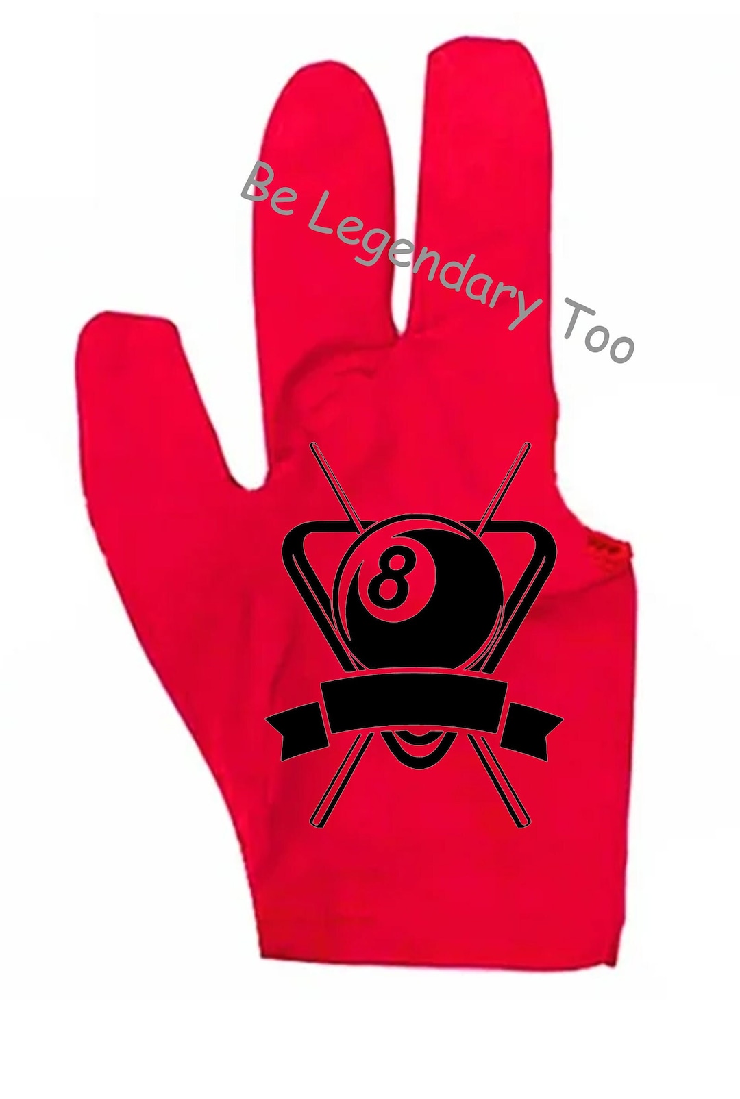 8 Ball Rack Billiards Glove Etsy