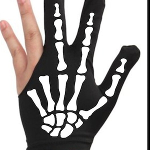 Glow in the dark Skeleton Billiards/Pool Glove