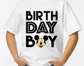 Mouse Ears Birthday Boy Shirt PNG (Digital Download 415dpi, Personal Use Only)