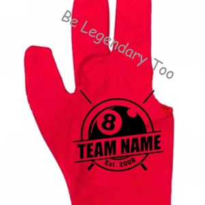 8 Ball Team Billiards glove