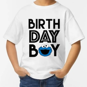 Blue Monster Birthday Shirt • Boys 1st Birthday Outfit • Toddler Birthday Tee • Cookie Theme Party Shirt • Custom Name Shirt