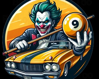 Clown 9 Ball Pool/Billiards Png