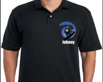 Custom Billiards Team Polo Shirt/ Point Break Shirt