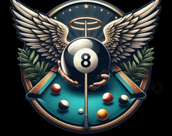 Angel 8 Ball Pool/Billiards Png