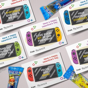 Kids Valentine Cards | INSTANT DOWNLOAD | Video Game, Console, Game Controller, Gaming, Gamer Valentines, DIY printable valentines
