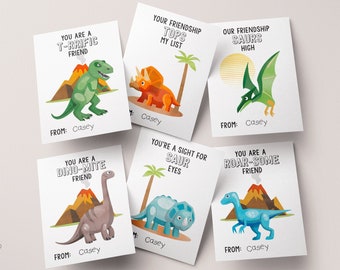 Kids Valentine Cards | INSTANT DOWNLOAD | Dinosaur valentines, Dinosaur valentine cards, Dinosaurs, Dinos, Jurassic,DIY printable valentines