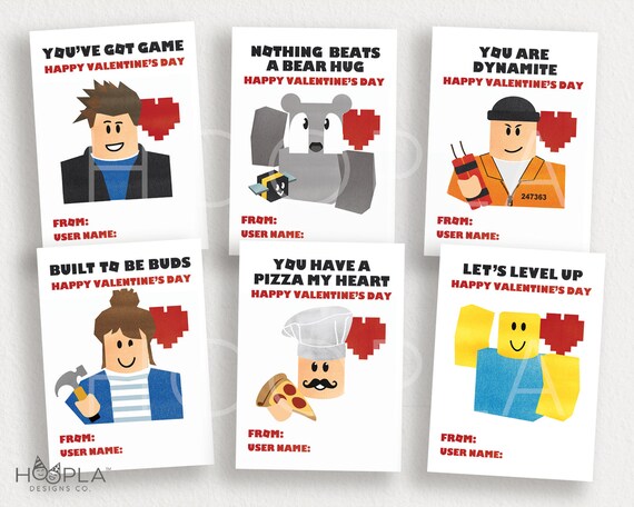 Roblox Valentines Card