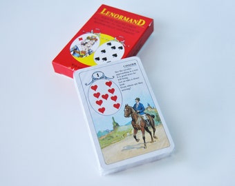 Madame lenormand fortune telling cards - card reading tool - witchcraft supplies - divination tool - oracle cards - lenormand deck