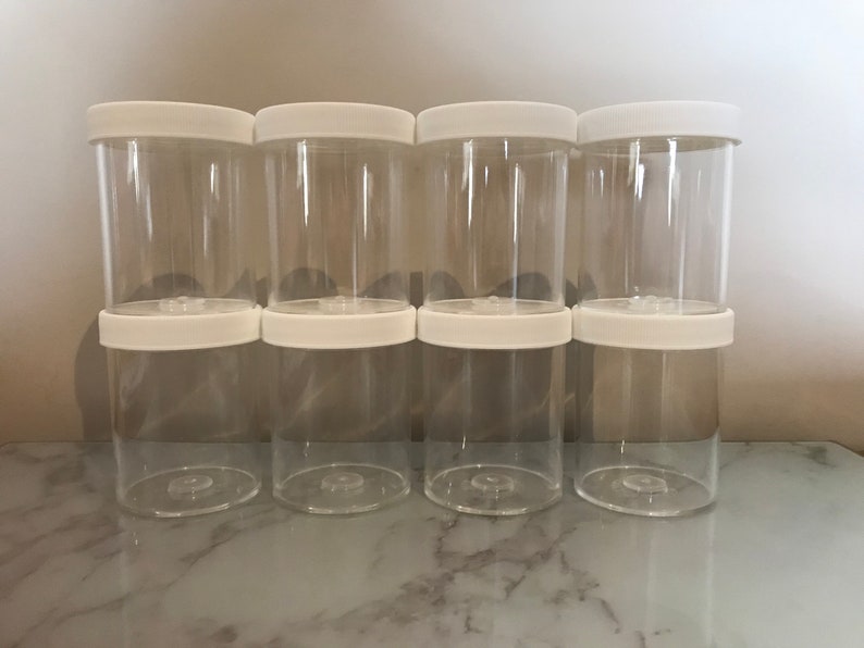 Plastic Screw Top Containers Screw Top Plastic Containers 4.5oz Containers perfect for | Etsy