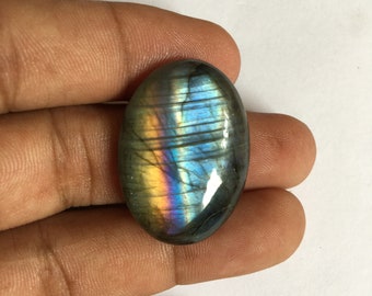 Loose Gemstone, 100/% Natural Multi Flashy labradorite Gemstone,Cabochon,Top Quality..! labradorite Pear Shape 34x22x9 MM