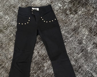 Moschino Jeans Size 26 Studded Rivets Western Y2k Made in Italy