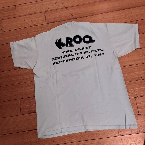 KROQ radio station rare vintage T shirt Liberace … - image 1