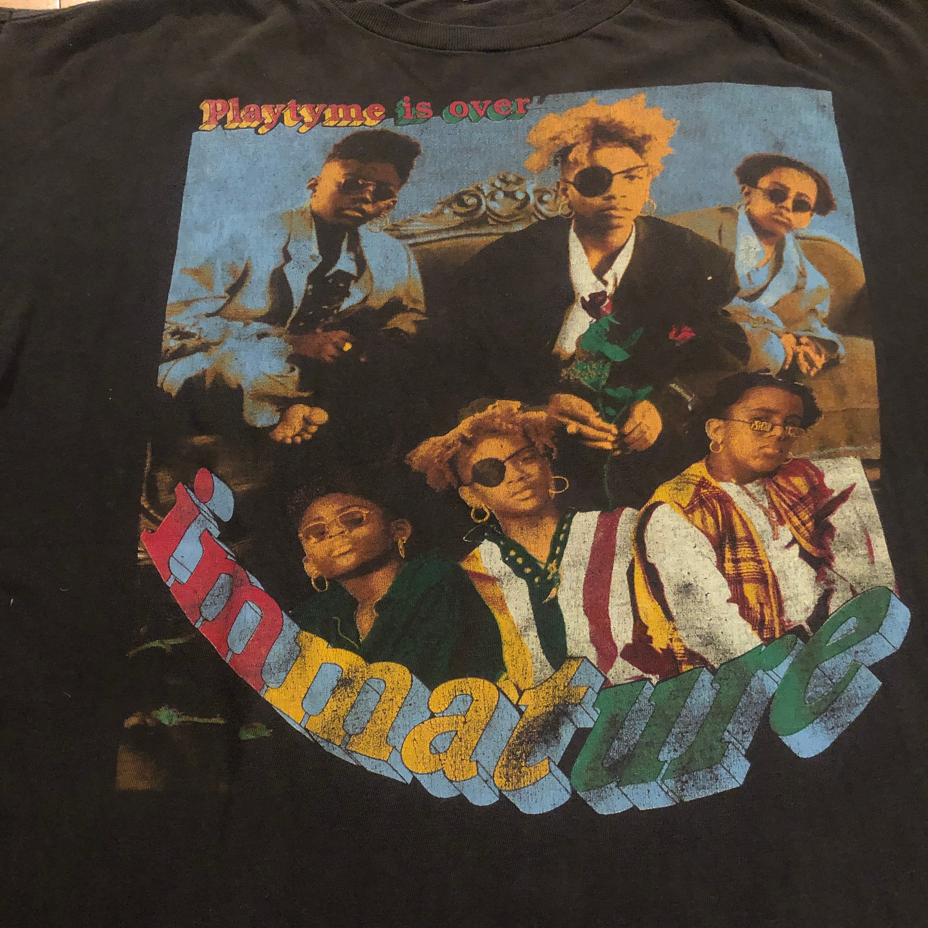 Vintage Rare Immature 90s T shirt , size L - Etsy 日本