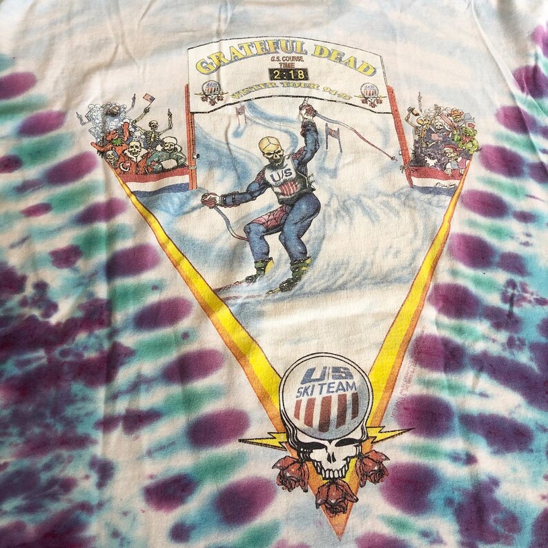 Grateful Dead Vintage US Ski Team T Shirt Size L Etsy