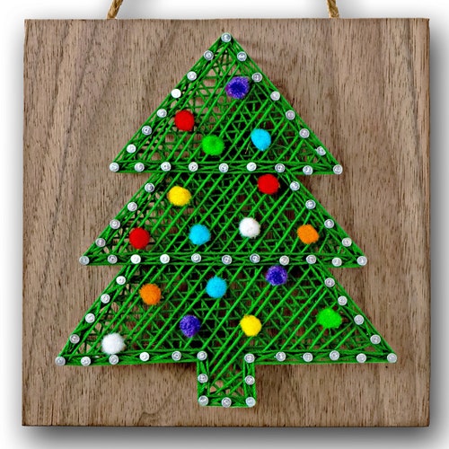 5 X 5 Snowman String Art Kit DIY Adult Christmas Etsy