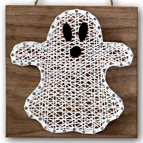5 X 5 Ghost String Art Kit DIY Adult Halloween - Etsy