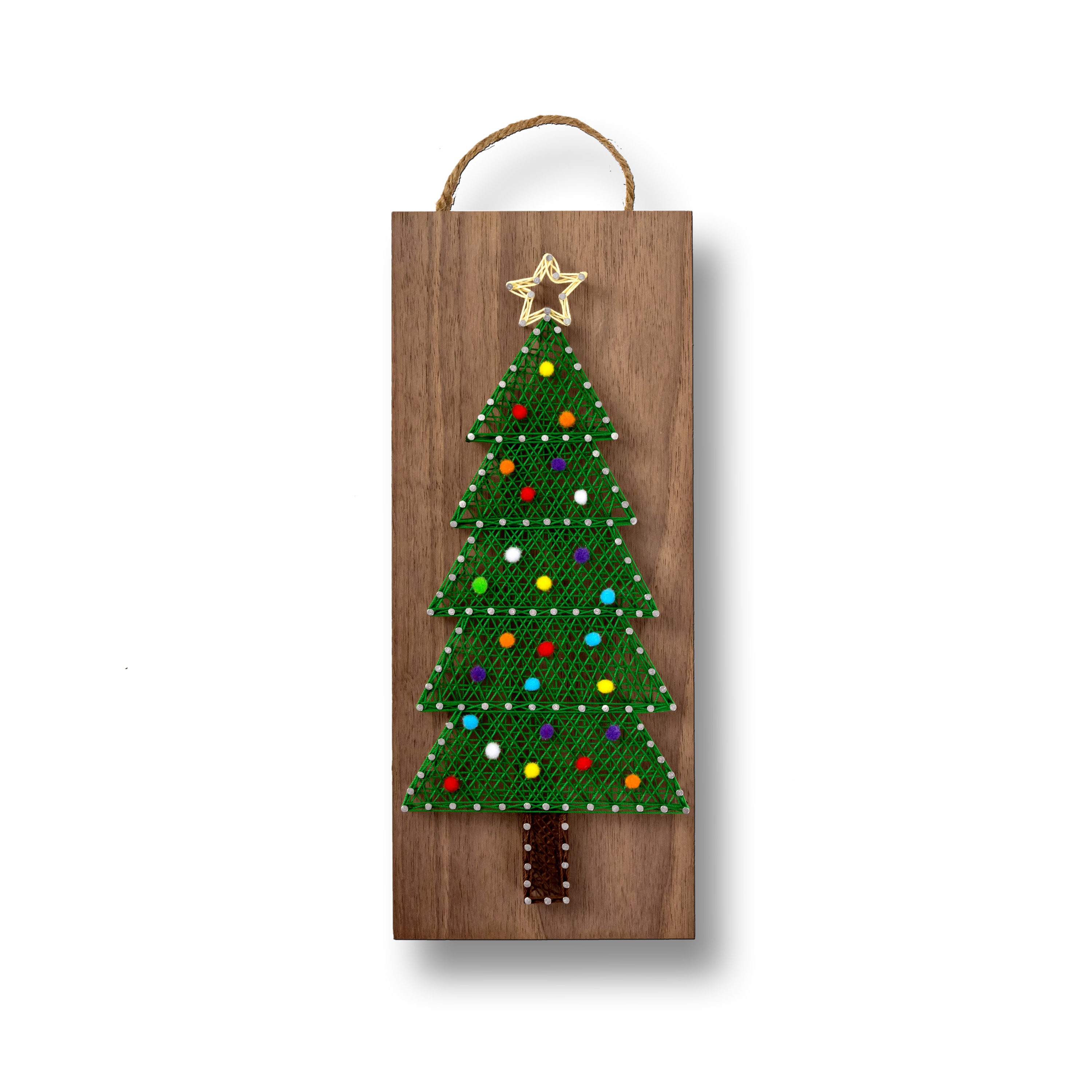 5 X 12 Christmas Tree String Art Kit DIY Adult Etsy