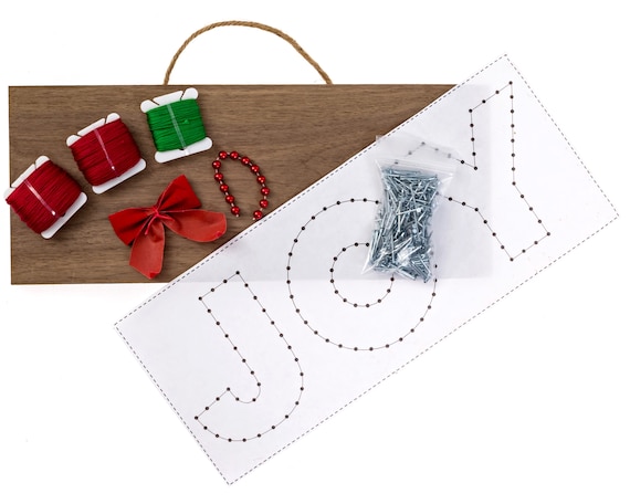 12 X 5 Winter Joy String Art Kit DIY Adult Christmas Craft Project 