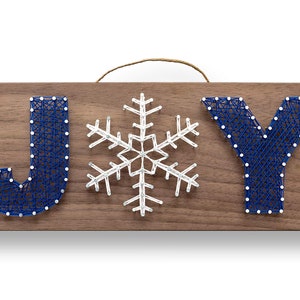 12 x 5 Winter Joy String Art Kit DIY Adult Christmas Craft Project image 1