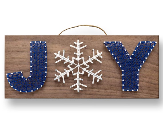 12 X 5 Winter Joy String Art Kit DIY Adult Christmas Craft Project 
