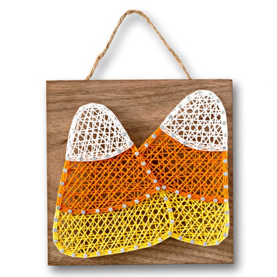 5 X 5 Candy Corn String Art Kit DIY Adult Teen Halloween