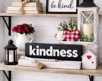 Kindness String Art Pattern - Printable PDF - DIY Inspirational Farmhouse Decor