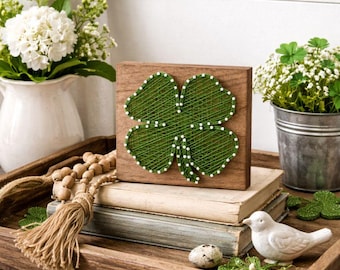 Shamrock String Art Pattern - Printable PDF - DIY St Patrick's Day Decor