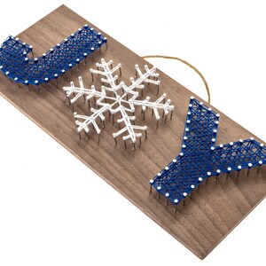 12 x 5 Winter Joy String Art Kit DIY Adult Christmas Craft Project image 5