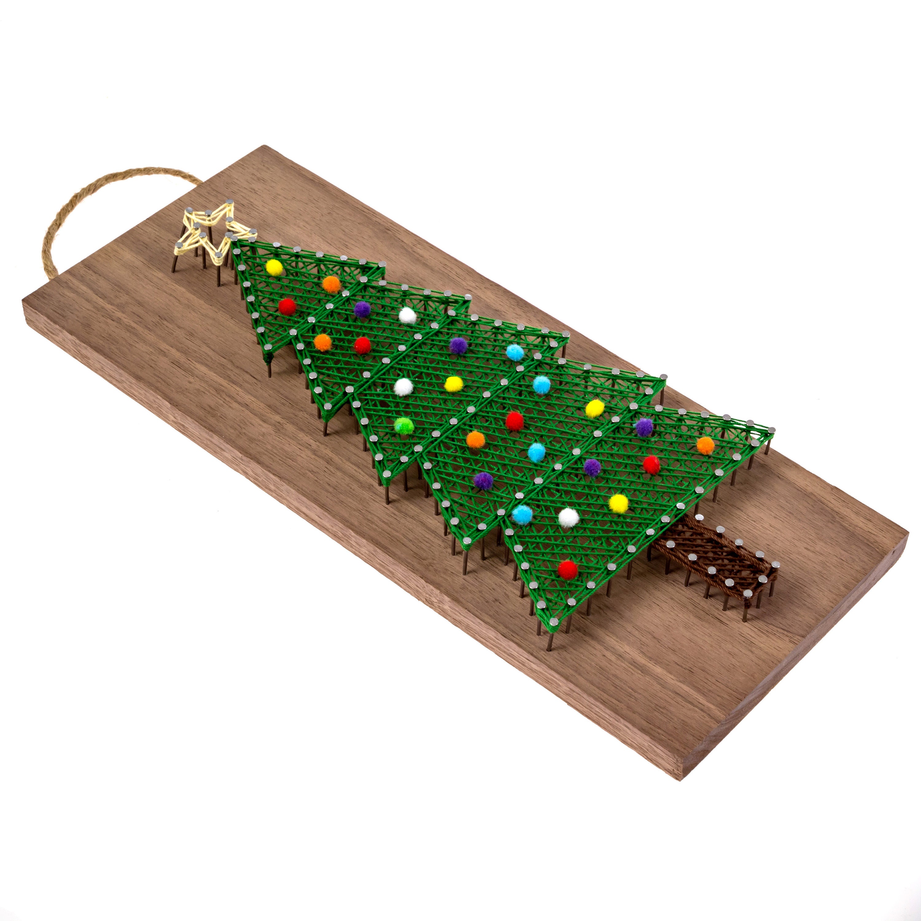 5 X 12 Christmas Tree String Art Kit DIY Adult Etsy