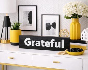 Grateful String Art Pattern - Printable PDF - DIY Inspirational Home Decor