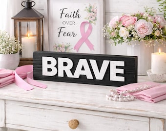 BRAVE String Art Pattern - Printable PDF - DIY Inspirational Decor