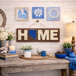 Nevada HOME, motif fils tendus - PDF imprimable - décoration de ferme d'État à faire soi-même