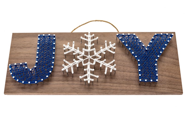 12 x 5 Winter Joy String Art Kit DIY Adult Christmas Craft Project image 3