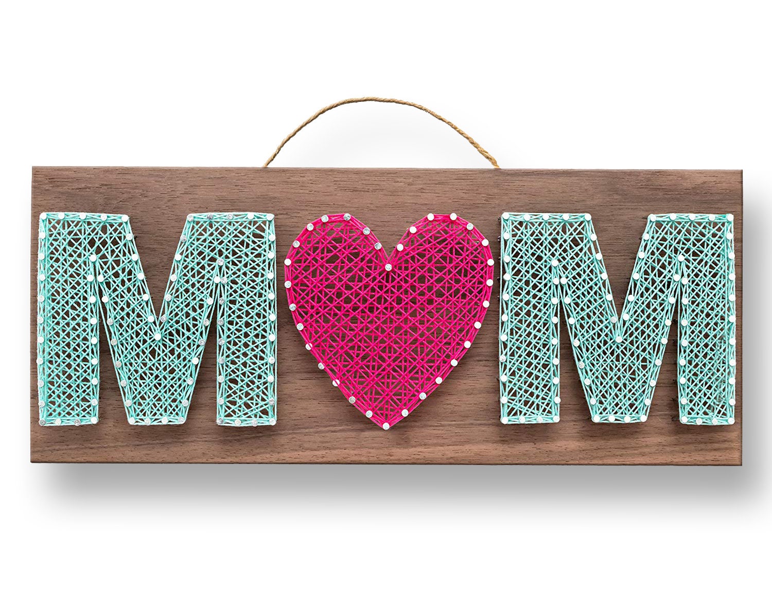 wall hanging string art kits for adults tweens and kids Valentines day heart string art sign decor DIY art kit for kids and adults
