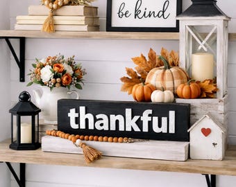 Thankful String Art Pattern - Printable PDF - DIY Inspirational Farmhouse Decor