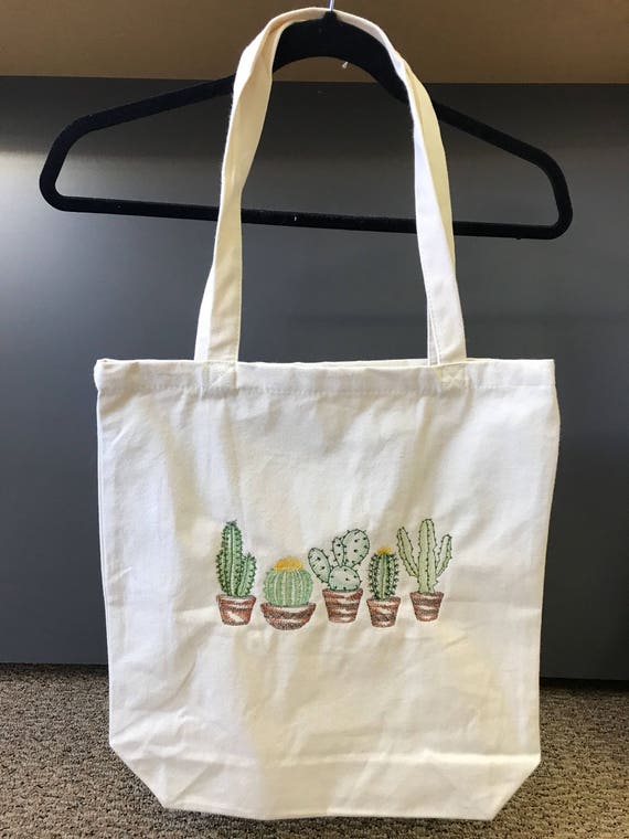 embroidered canvas tote bags
