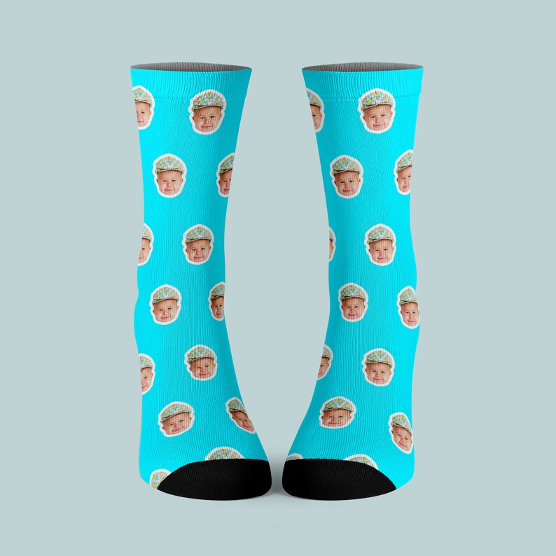 Father's Day Socks Funny faces cute gift 1 dad best dad Etsy