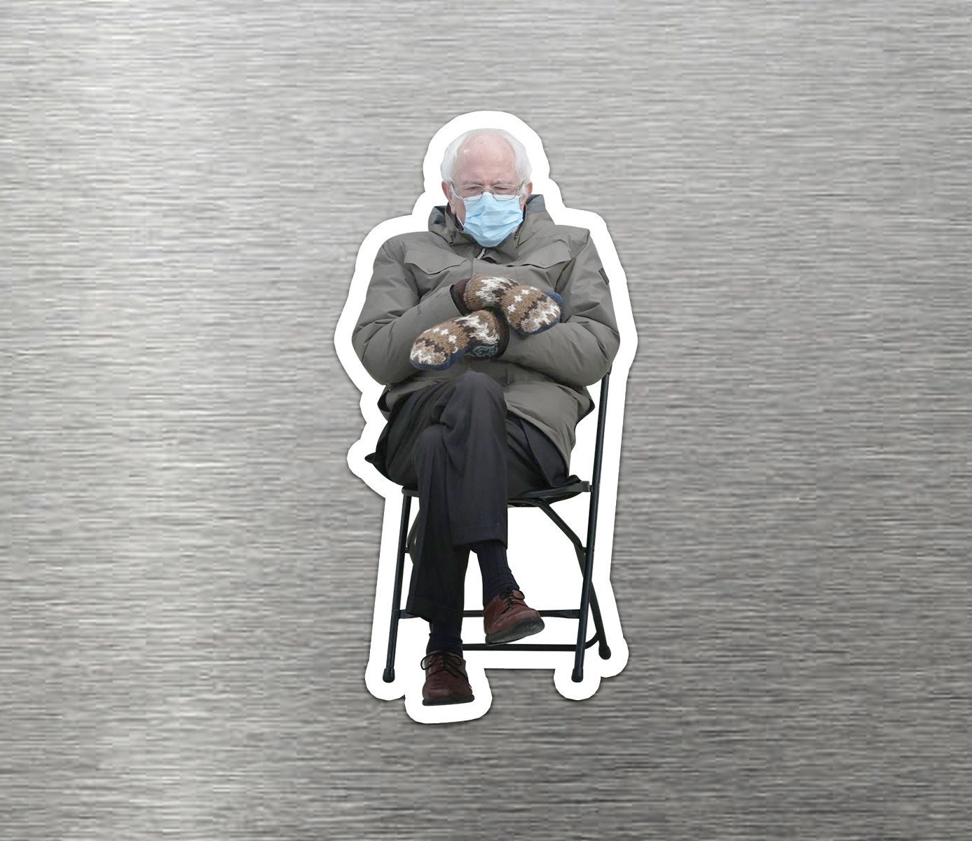 Bernie in a chair magnet - funny election inaugration