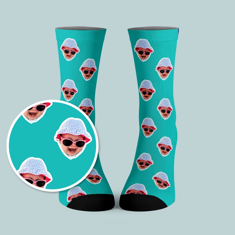 Father's Day Socks Funny faces cute gift 1 dad best dad Etsy